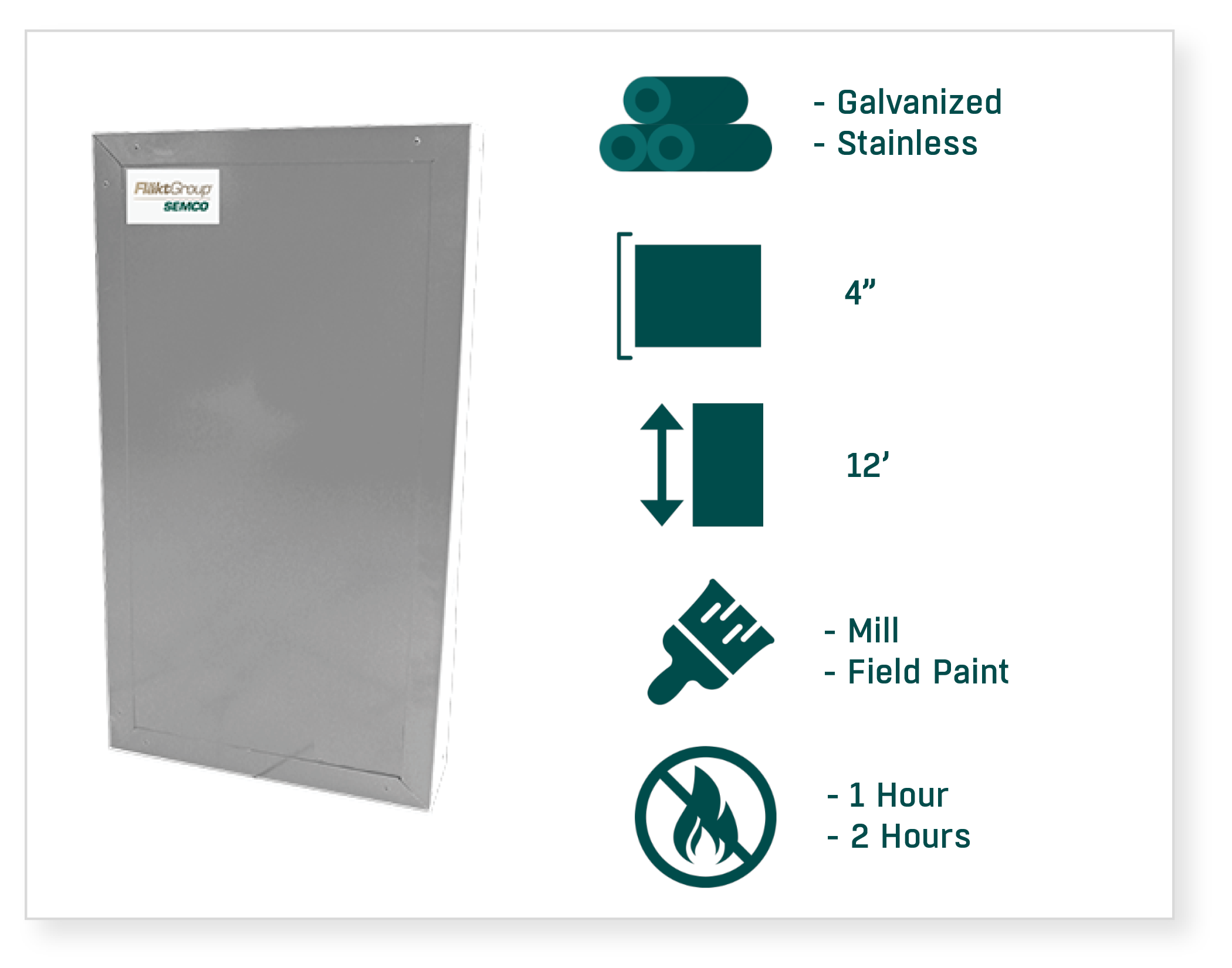 FläktGroup SEMCO Fire Panels