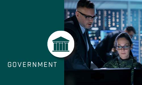 Government with Green box and Icon