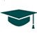 graduation hat icon